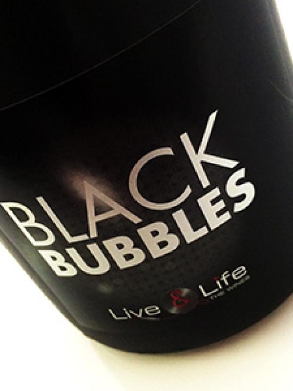 Etiquette Black Bubbles