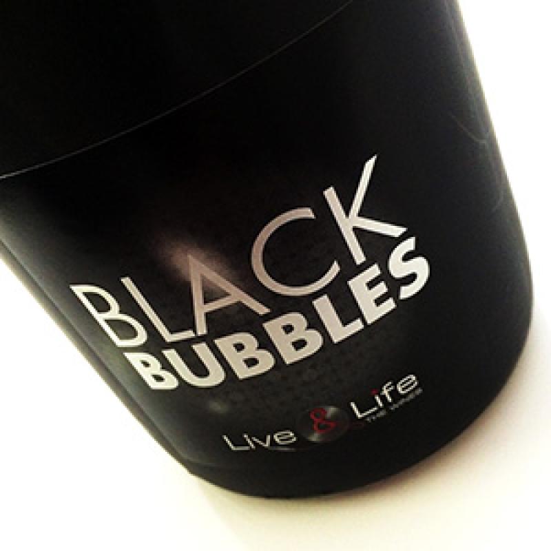 Etiquette Black Bubbles